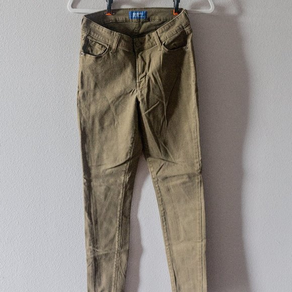 Old Navy Rockstar Mid-Rise Size 4 Regular Green Jeans - Picture 1 of 3